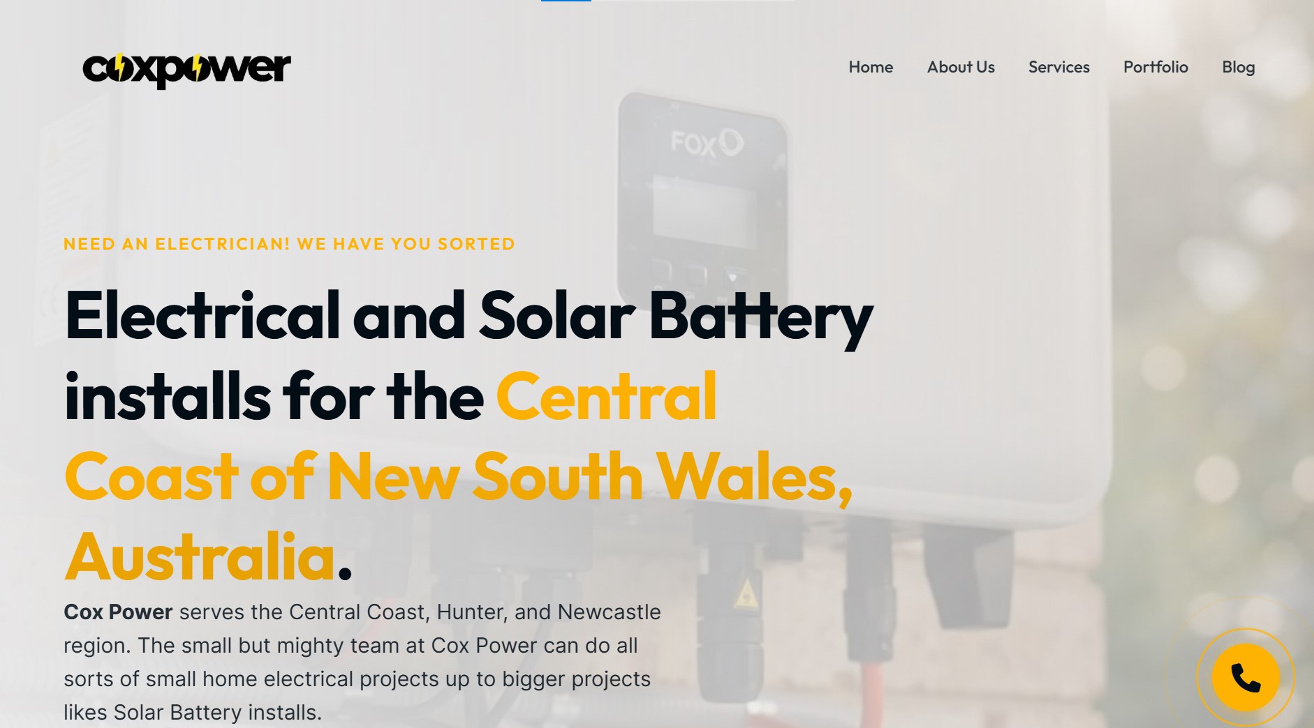 Solar Central Coast Website Design by Freemann Web Services Global