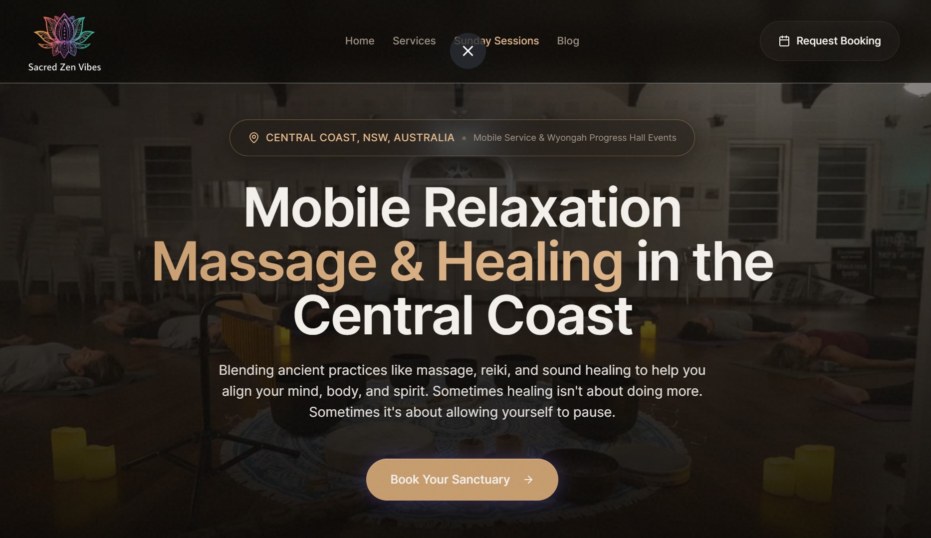 Zen Massage Website Design by Freemann Web Services Global